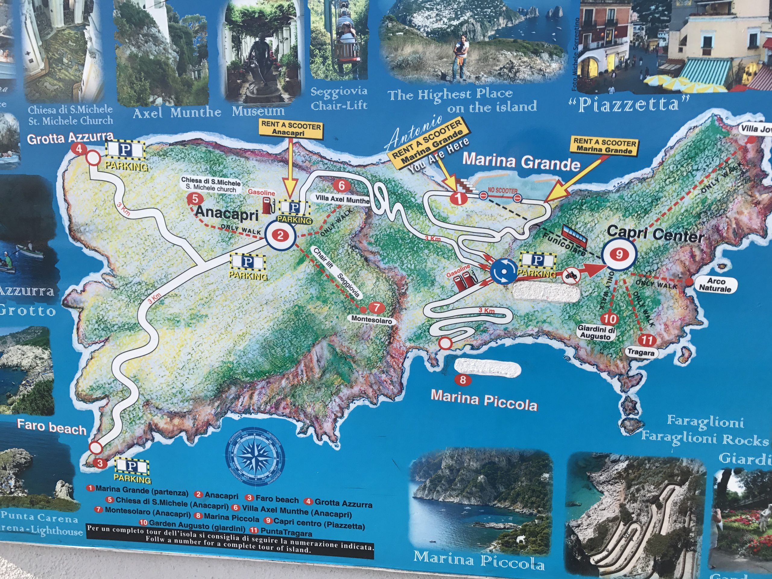 Map of Capri